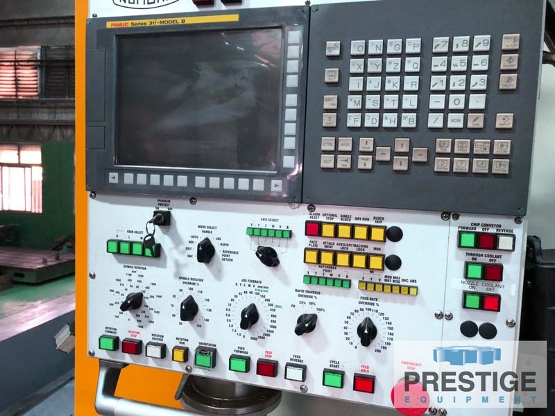 5.31" Nomura HBN-135QF , X-244", Y-157", Z-27.5", W-13.7", Z & W Cmb. 41.3", 60 HP, Rotary, Fanuc 31-iMB, 2019 #32090