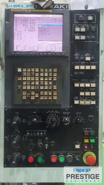 Kuracki KBH-22, 7.87" Spl., 8K RPM, X-118", Y-90", 60 ATC, 86"x76" B-Axis Table, 44K Tbl Cpty,  Fanuc 16i-M, #32463
