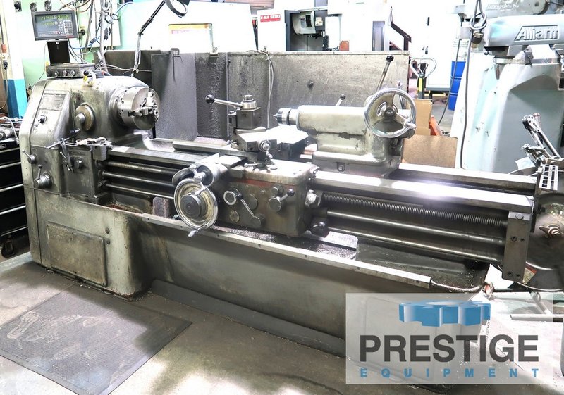 Dong Yang 18" x 60" Lathe, 10" 3-Jaw Chuck, Newall Digital Readouts, Inch & Metric Threading, Steady Rest, #32968