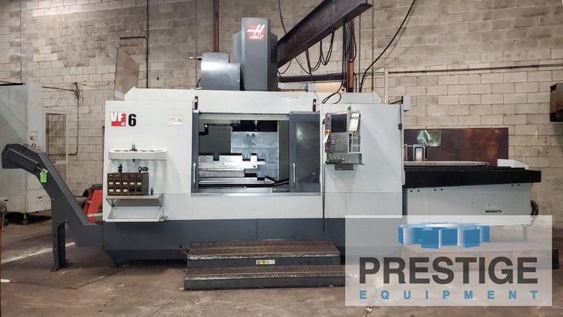 Haas VF-6/50, X-64", Y-32", Z-30", 7,500 RPM, CAT 50, 30-ATC, 2-APC, Chip Conveyor, Haas CNC, 2012, #44051