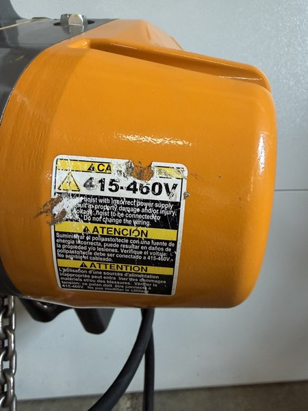 1 TON HARRINGTON ELECTRIC CHAIN HOIST EQ010SD-20FT