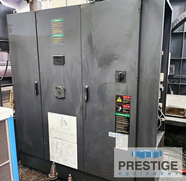 5.12" Doosan DBC-130LII, X-157", Y-98", Z-78", W-27.5",86" x 78" R.Tab, 2.5K RPM, C.T.S, 60ATC, Fanuc 31iB, 2014, #32850