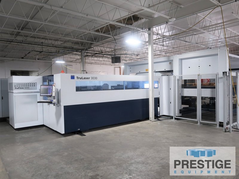 Trumpf TruLaser 3030 6KW CO2 Laser w/ Compact Liftmaster, 60" x 120" Dual Pallet, Low Hours, 12/2017 #32347