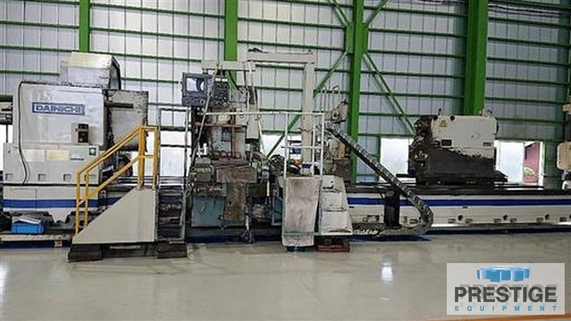 Dainichi W160R-200x600, 70" swing, 236" Centers, Fanuc 15T CNC, 12 Pos. Turret, Chip Conveyor, Steady Rest, #31570