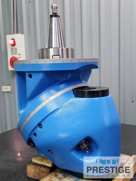 Yang Universal Milling Head, #50 Taper, Swivel 2 x 360 Deg., Rated @ 53 HP & 2000 RPM, New #43503