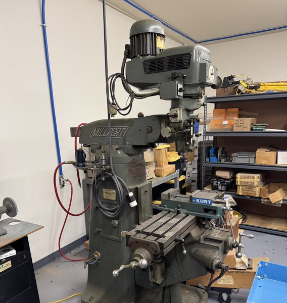 Millport 3HV Vertical Knee Mill with Horizontal Attachement