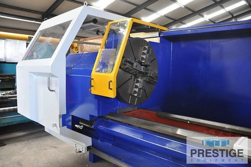 TOS SUA 125 49.21" x 197", Heidenhain CNC, 39.37" 4-Jaw Chuck, Steady Rest, Chip Covneyor,  2009, #32561