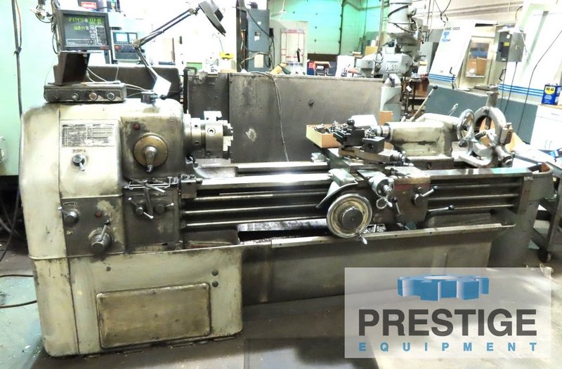 Dong Yang 18" x 60" Lathe, 10" 3-Jaw Chuck, Newall Digital Readouts, Inch & Metric Threading, Steady Rest, #32968