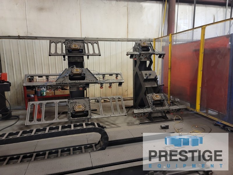 Amada HG2204RH, 220 Ton x 14' 8-Axis CNC,  6-Axis Yaskawa Robotic Manipulator, Part Handling Fixtures, 2011, #32512