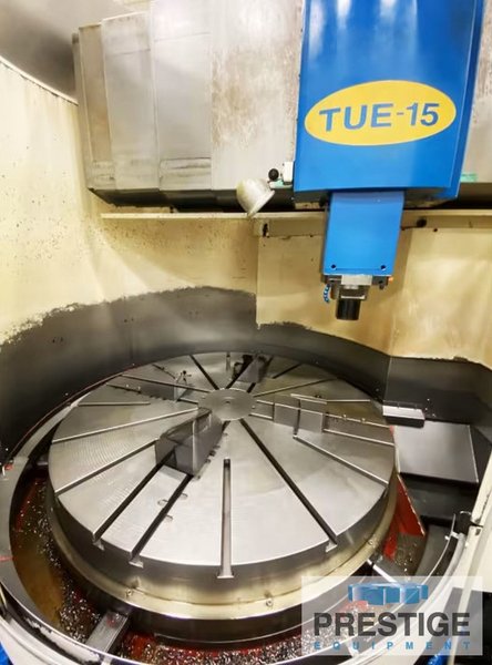 Toshiba TUE-15, 59" Table, 70" Swing, Fanuc Oi-TC, Ram with 12 Sta. ATC, 60 HP, Chip Conveyor, 2008, #43442
