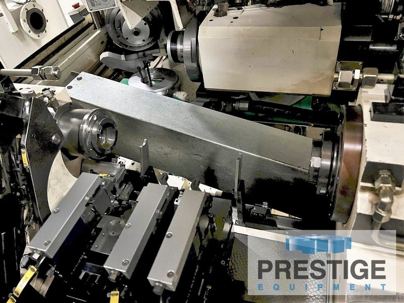 Junker Jumat 5002/50, 11" Swing, 27.5" C.C, 19" Wheel Dia., OD/ID Spindles, Marposs Gauging, Fanuc 18T, 2000, #32633