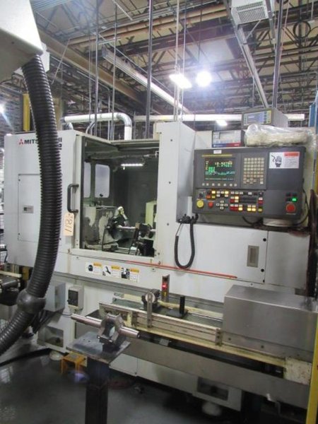 MITSUBISHI PD32-50A CNC ANGLEHEAD CYLINDRICAL GRINDER, NEW 2013, Fanuc Series 32i-B CNC Control, Rotary Dresser, SBS Auto Wheel Balancing, In-Process Sizing Gauge, Lateral Locating (Shoulder Gauge)