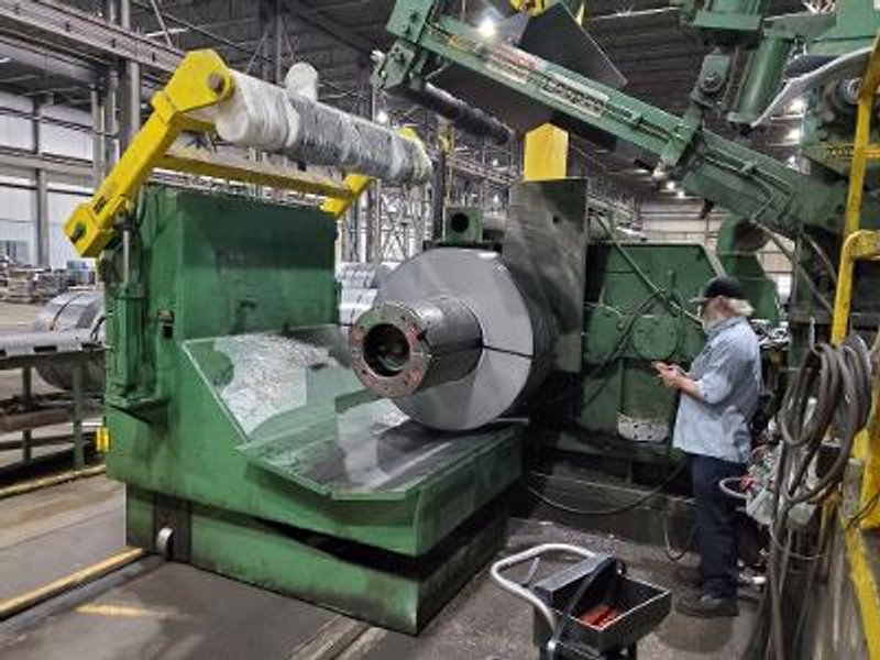 52" x .250" x 40,000Lb Loopco Loop Slitting Line