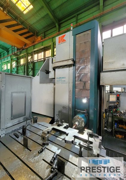 5.12"  Kuraki KBT-13EB.A, X-118", Y-90", Z-25.5", W-63", 86" x 78" R.Tab, 4,000 RPM, Fanuc 31iB CNC, 2017, #44010