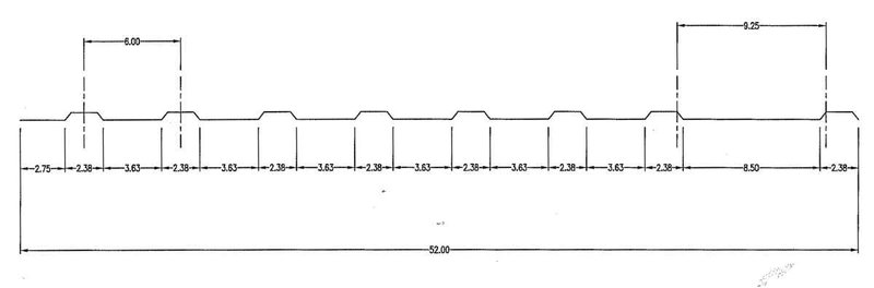 10 Stand x 3" x 54" BRADBURY M3 Ribbed Panel Rollform Line