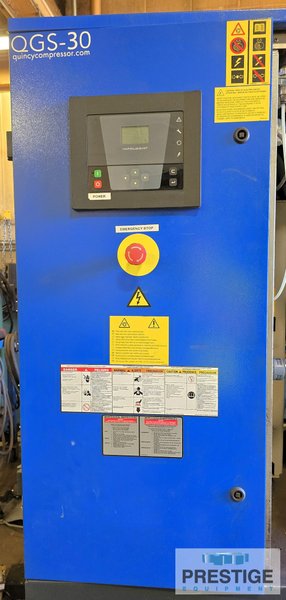 Quincy QGS-30, 120 Gallon Tank, 132 PSI Max., 104° Max Temp., 6,733 Hours, 2015, #43567