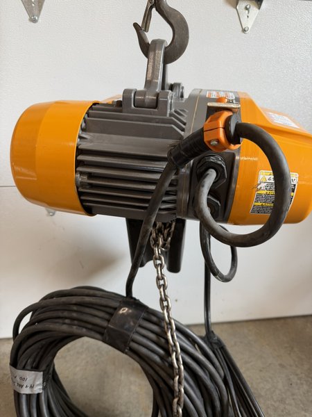 1 TON HARRINGTON ELECTRIC CHAIN HOIST EQ010SD-20FT
