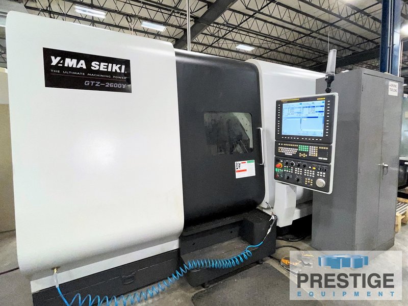 Yama Seiki GTZ-2600Y, (2) 16 Station Turrets with Milling, Y-Axis, Fanuc CNC, 1000 PSI, Probe, 2017, #31769