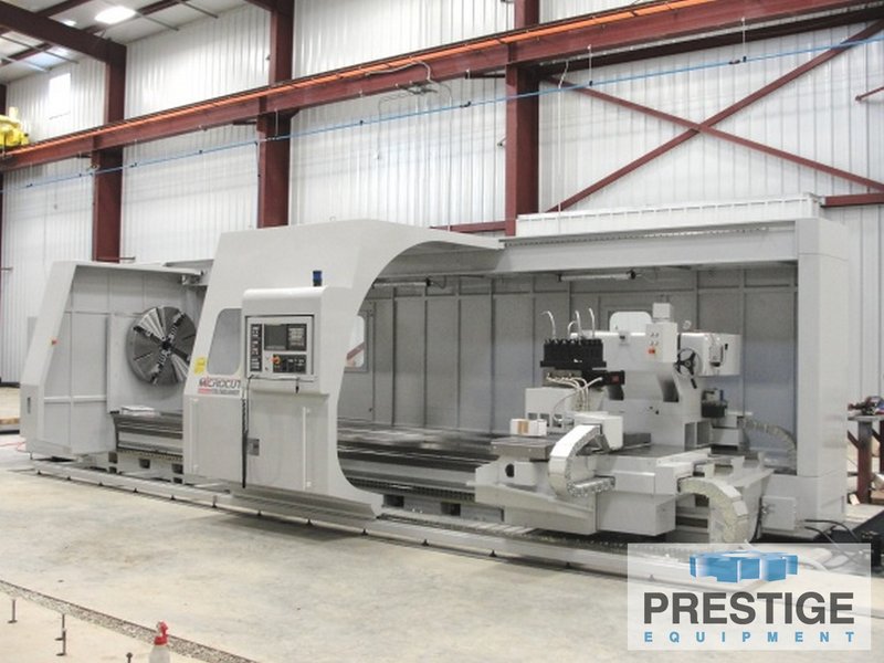 Microcut 51.18" Swing,  472.44" Centers, Four Way Bed, Fanuc OiTF CNC, 4 Pos. Turret, Linear Scales, New 2023, #32329
