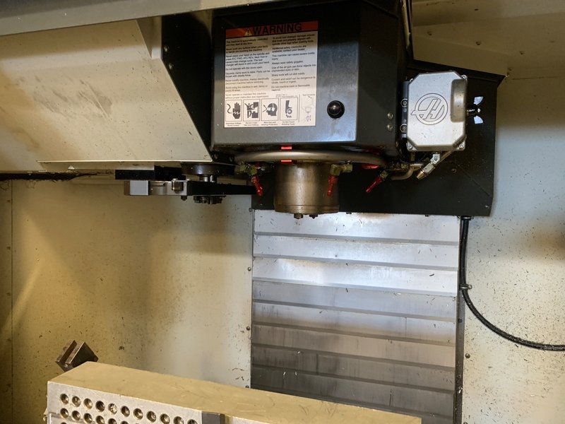 2015 HAAS VF-4SS w/HRT210 and Tooling Package only 386 Spindle Hours Vertical Machining Center