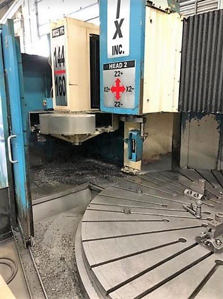 144" Phoenix VTC144/160, 2-Rams w/ATC, 160" Swing, Fanuc 18i 4-Axis CNC,'09 #29600