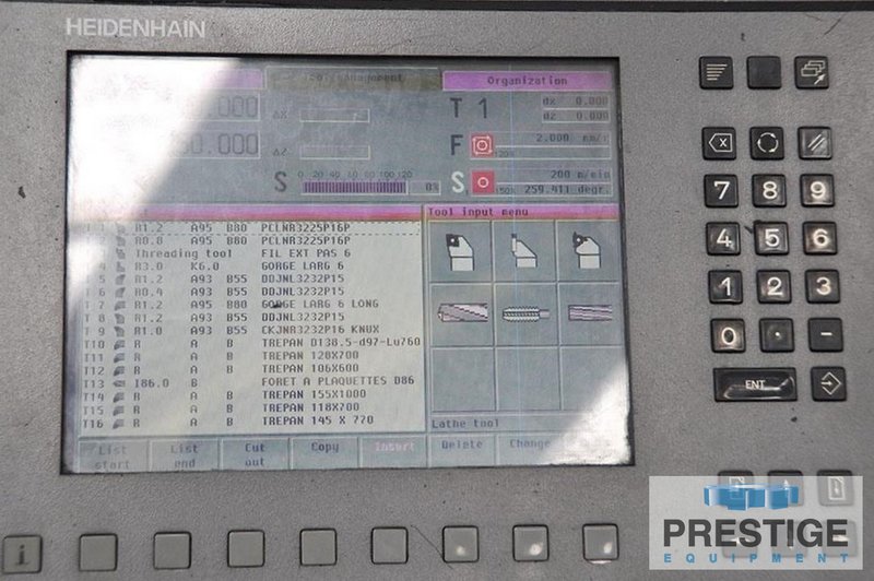TOS SUA 125 49.21" x 197", Heidenhain CNC, 39.37" 4-Jaw Chuck, Steady Rest, Chip Covneyor,  2009, #32561