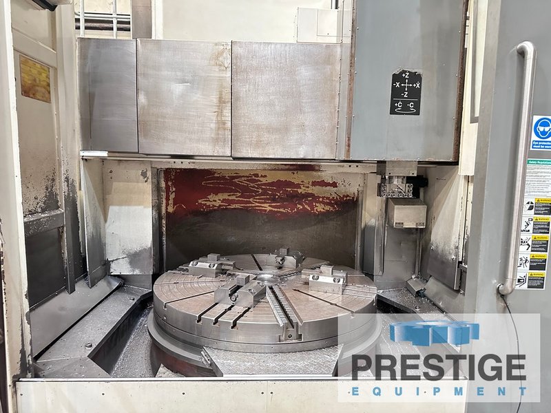 63" Hankook VTC 160E, 78" swing, Ram,  Live Milling, 12 Station ATC, Fanuc 31iA, 2011, #43537