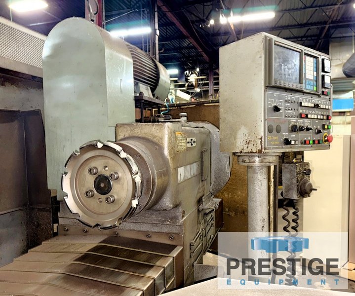 Hamai 6DS-A, 55" Between Spindles, 23.62" x 88.58" Tbl, 70 - 1200 RPM, X-55", Y/Z-15.74", Fanuc 0-Mate M CNC, #44053