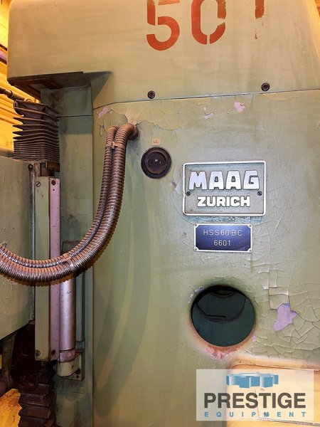 Maag HSS-60BC,12.6" Max. Gear Width,2-15 Module,8-350 Teeth,1976,#21410