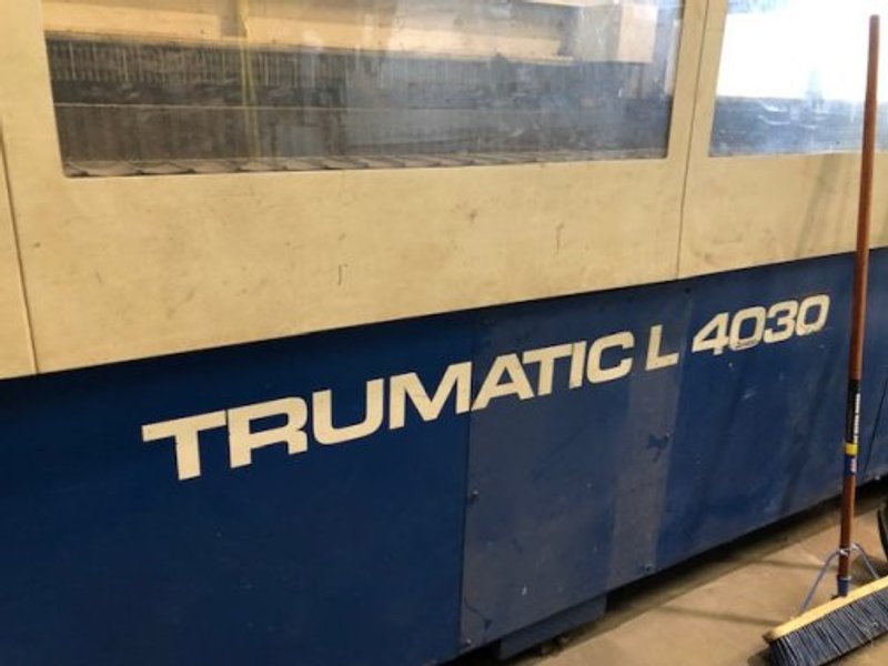 4000 WATT TRUMPF TRUMATIC L4030 CO2 LASER,SIEMANS,6' X 12',MFG:2003