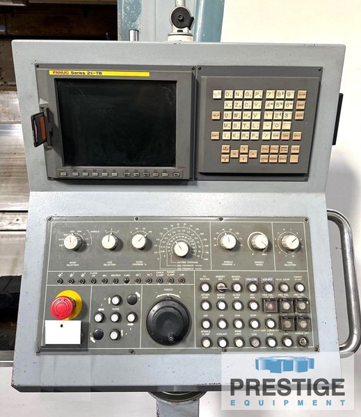 Mighty Viper VT-50AX/400 CNC Lathe, 35" x 157", 25" 4-Jaw, 12-Pos. Trt, 2-Stdy Rest, Fanuc 21i-TB, #43249