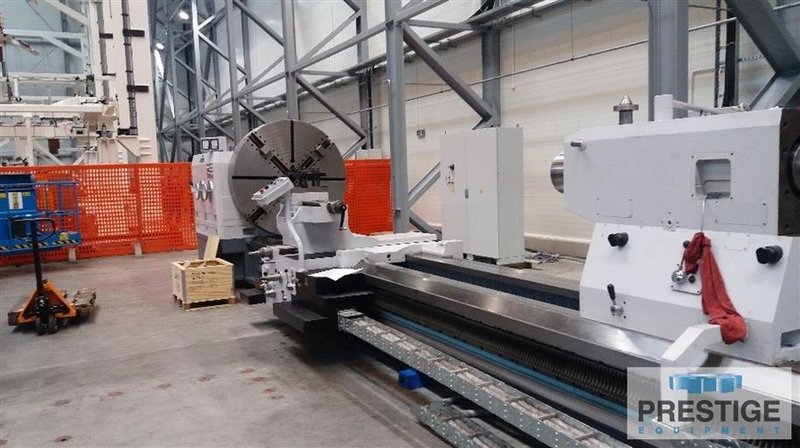 Poreba TCG-160 x 10M, 63" Swing, 393" Centers, Inch/Metric Threading, 100 HP, 63" 4-Jaw Chuck, Refurbished 2015, #32445