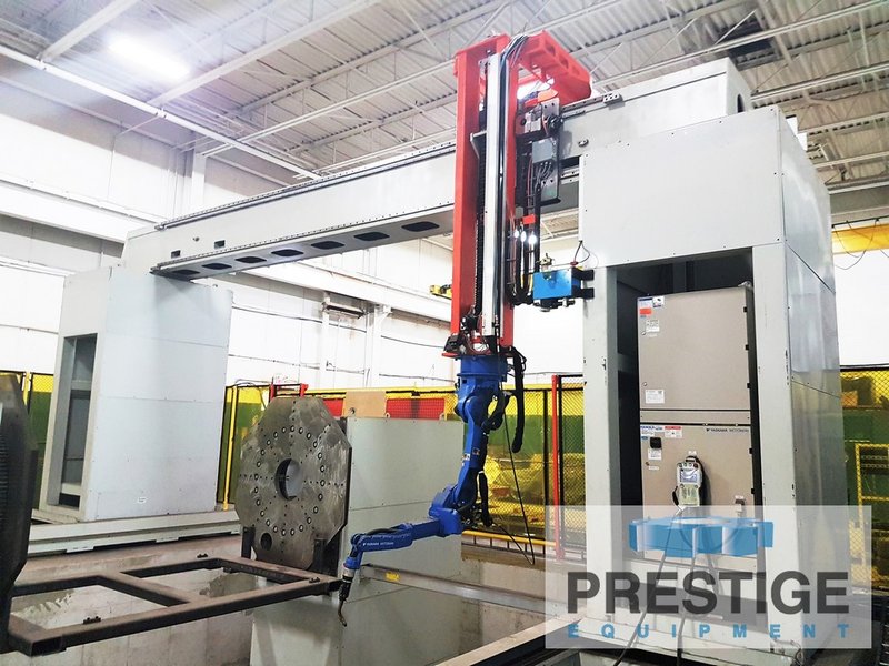 Motoman Gantry Welding Cell, X-480", Y-241", Z-72", 72" Headstock/Tailstock, Motoman 6-Axis Robot, 2012, #32742
