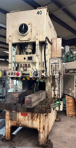 121 Ton Aida Single Point Press, Model Nc1-110(2), S/N 00211-5858, 7" Stroke, 35-65 SPM, 3.5" Slide Adj, 13.7" SH, STK# 1552