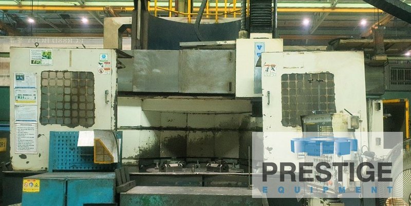 HNK VTC-16/20, 63" Tbl, 78" Swing, 63" U.R, 9.4" x 9.4" Ram, 12-ATC, 10 Ton Tbl Load, Fanuc 31iA CNC, 2008, #43594