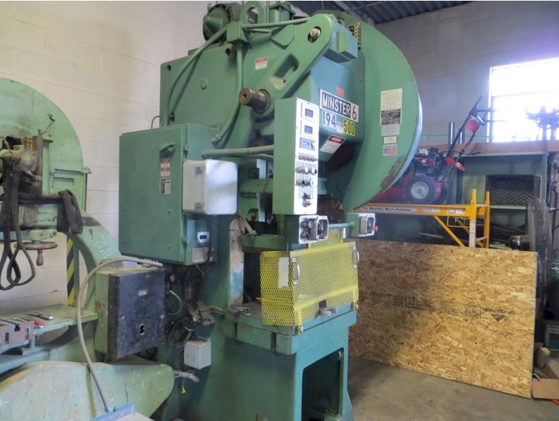 Minster Super Speed OBS 60 ton OBI press, 32" x 21" Bolster, Model 6SS-FB, 1991, 4" Stroke, 90 to 180 SPM