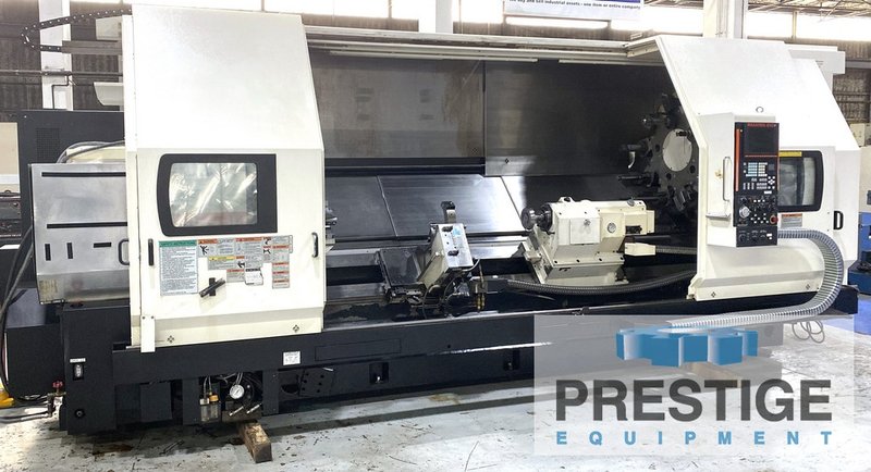 Mazak Slant Turn 50N CNC Lathe, 31" x 118", 16" 3-Jaw, 15-Pos. Trt, HP Cool, Probe, Stdy Rest, Mazatrol 640T, #32751