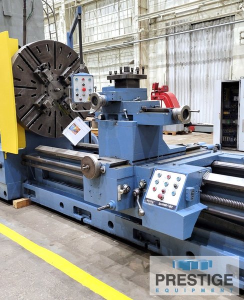 Guruptze Super-BT, 63" Swing, 75" in Gap, 314" CC,  400 RPM, 39.37" 4-Jaw Chuck, Threading, Taper Attach., 50HP, #31649