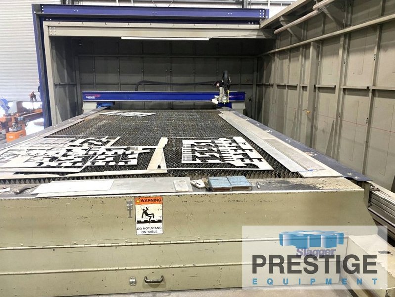 Messer Metalmaster Xcel 4KW Fiber Laser, 10' x 20' Slagger Table, YLS-4000 Fiber Laser, Global Plus CNC, 2016 #43891