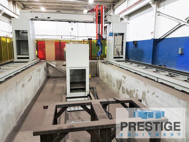 Motoman Gantry Welding Cell, X-480", Y-241", Z-72", 72" Headstock/Tailstock, Motoman 6-Axis Robot, 2012, #32742