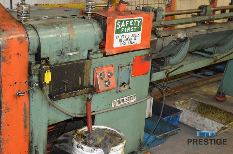 SHUSTER 2A4V Wire Straightener & Cutoff Machine, .125"-.312" Diameter, 20-200 FPM, 15 HP, Extra Dies, #31099