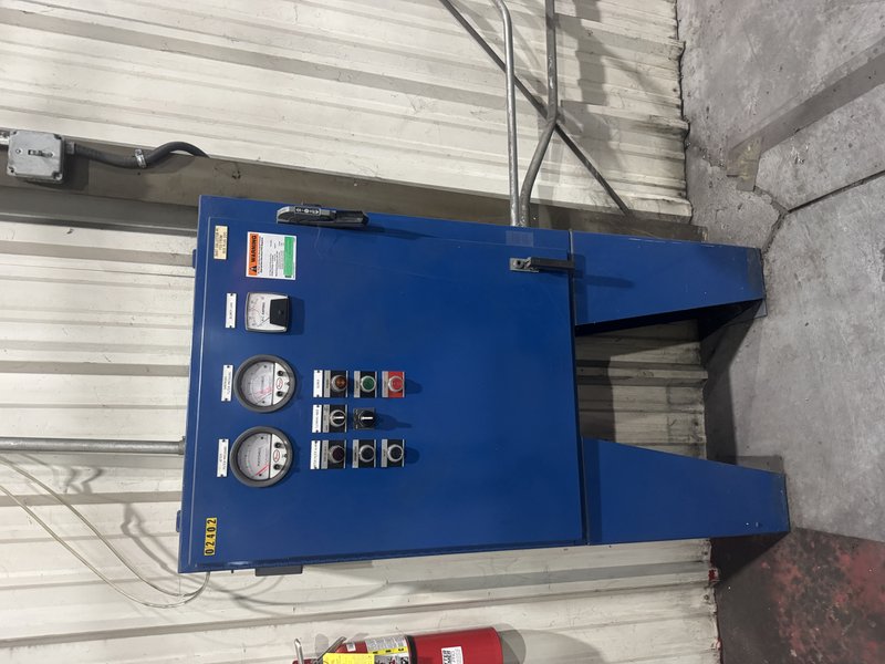 SSI Shredding Systems Model 2400e Shredder, 200 HP, Double Shaft, Refurbished Teeth recently installed, Infeed and Outfeed Belts, Cross Belt Magnet, Exit Belt to Bulk Bag, Torit Cartridge Dust Collector, With Spares