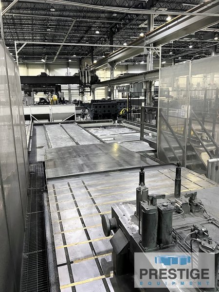 Toshiba MPC-3180B 5-Face Mill, X-354", Y-154", (2) 106" x 315" Pallets, Fanuc 30iB, 180-ATC, 3 Angle Heads, 2012 #32565