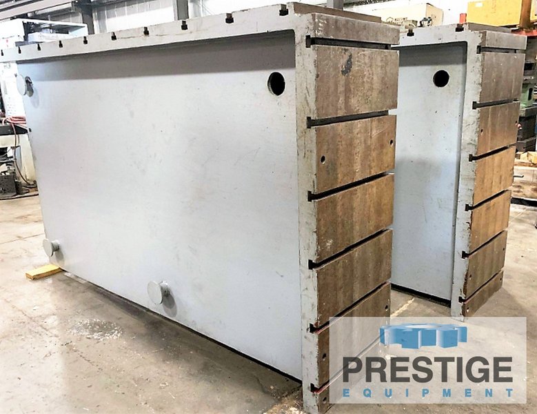120" x 27.75" x 71.75" T-Slotted Angle Plates, 12" Centers, 1" x 1.75" T-Slot Dimension, Qty. 2, #32106