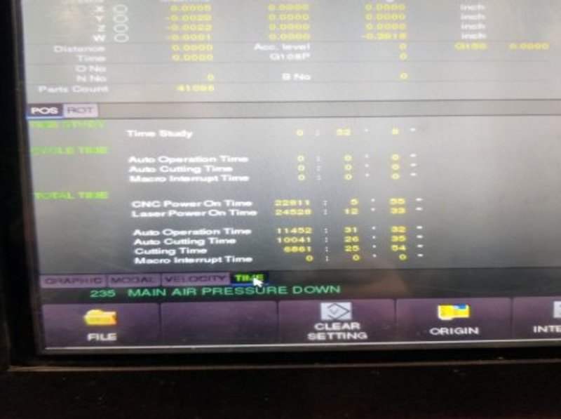 4000 WATT MAZAK OPTIPLEX 3015 LASER
MFG:2014 - APPOX: 7,000 CUT HOURS
NEW TURBO AND OPTICS APRIL 2019