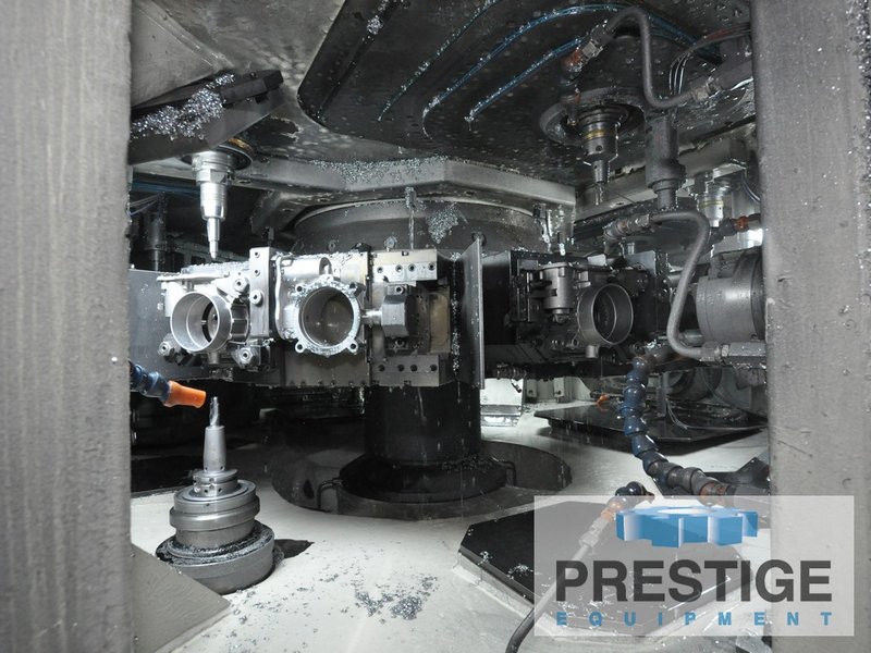 Porta TRV-08-N-16-90-110, 8-Station, 16-Spindle, HSK 50/63/ISO-40 Taper, 6K/15K RPM, Siemens CNC, Chip Conv, 2017, #31467