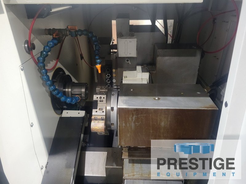 Swistek GT328DDY Swiss Type, 19.68" Swing, 1.25" Turning Dia., Fanuc OiTF, 8 Pos. Turret, Tooling, 2018, #43197