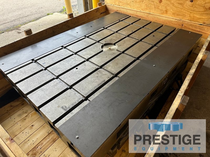 60" X 84" Giddings & Lewis Air Lift Rotary Table, 25,000 Lb. Capacity, 4-Position Shot Pin, #32679