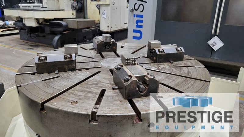 49"/63" Hankook VTB 125C, Pallet Shuttle, Milling, C-Axis, 24 ATC, Fanuc 18T, 2000 #43236