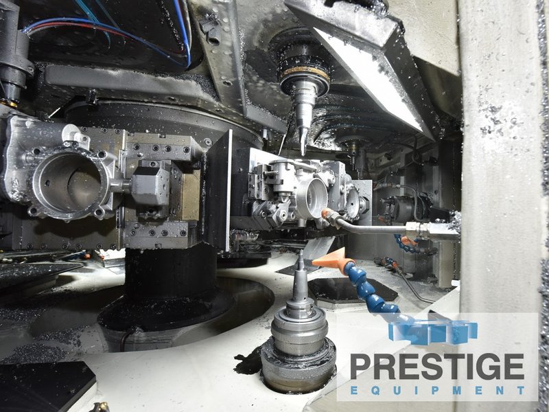 Porta TRV-08-N-16-90-110, 8-Station, 16-Spindle, HSK 50/63/ISO-40 Taper, 6K/15K RPM, Siemens CNC, Chip Conv, 2017, #31467